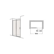 Ura l2-e 1800 mm noir - ROCA AM20J7087D0016NMN 