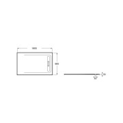 Aquos Receveur Stonex Avec Vidage 1800X900 Perle - ROCA AP60170838401630 