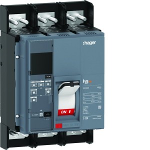 Disjoncteur boitier moulé h3+ PW1600 LSI 3 Poles 630A 70kA - HAGER HEQ630JR 