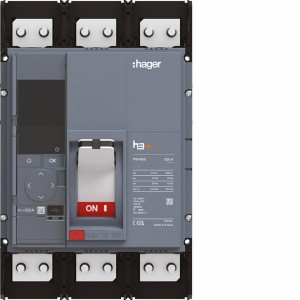 Disjoncteur boitier moulé h3+ PW1600 Energy 3 Poles 630A 70kA - HAGER HEQ630NR 