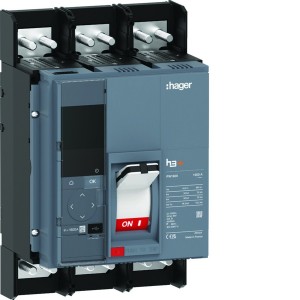 Disjoncteur boitier moulé h3+ PW1600 Energy 3 Poles 1600A 50kA - HAGER HMQ990NR 