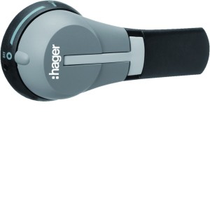 Poignée pour commande déporté pour boitier moulé h3+ PW1600 - HAGER HXH901H 