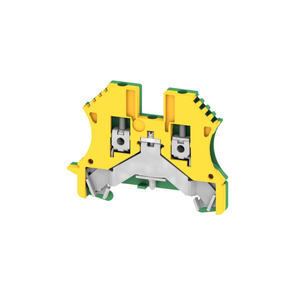 Borne de terre PE Vert-Jaune 2,5mm², connection à vis - HAGER KR025PE 