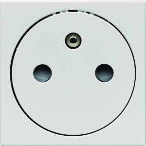 Prise de courant gallery 2P+T, mécanisme prise affleurante. Lot de 50 - HAGER WXF106B50 