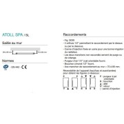 Sèche-serviette ACOVA - ATOLL Spa eau chaude 388W SL-080-050-05