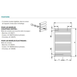 Sèche-serviette ACOVA - ATOLL Spa eau chaude 966W SL-170-060-05