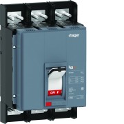 Interrupteur boitier moulé h3+ PW1600  3 Poles 630A - HAGER HMQ630AR 