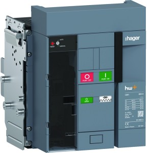 Disjoncteur Ouvert HW1 55kA 800A 3P Débrochable sans chassis pour TU Sent Ener - HAGER HW1M308ZE 