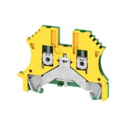 Borne de terre PE Vert-Jaune 2,5mm², connection à vis - HAGER KR025PE 