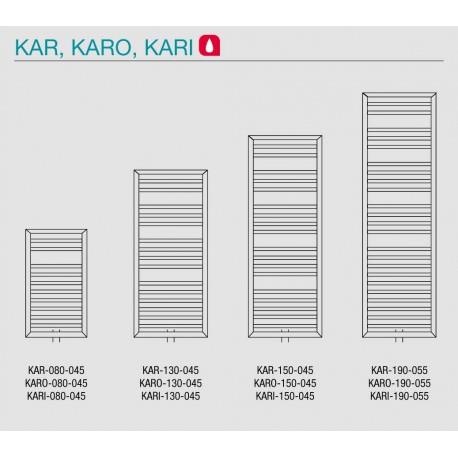 seche serviette eau chaude ACOVA KADRANE SPA Chrome