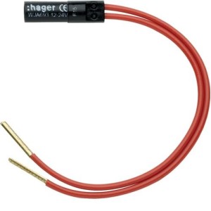 ateha Lampe 12-24V rouge HAGER WJA693