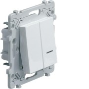 Ess. Pouss + pouss à voyant HAGER WE046