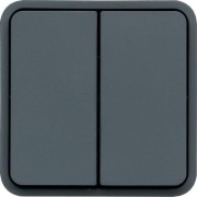 cubyko dble BP 1O/1F ass. gris HAGER WNA044