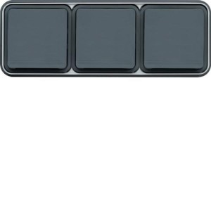 cubyko PC 3H 2P+T encast gris HAGER WNE123