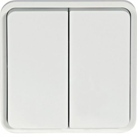 cubyko dble BP 1O/1F ass. gris HAGER WNA044