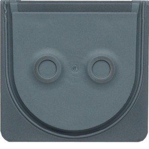 cubyko Entrée pr 2 câbles gris HAGER WNA690