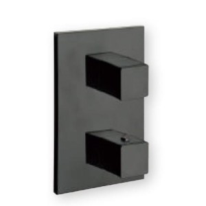 Façade thermostatique 3 sorties QUADRI LAITON NOIR - CRISTINA ONDYNA XQ85313