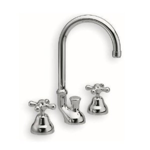 Mélangeur pour lavabo IMPERO  bec tube orientable 3 trous + Vidage - CRISTINA ONDYNA IM20651