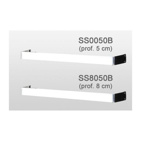 Barre sèche-serviette Inox pour radiateur VALDEROMA longeur 102cm profondeur 5cm- SS0100B