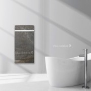 Radiateur à inertie Wifi Ardoise Noire 800W Carré - Valderoma AN800W