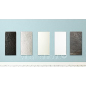 Radiateur à inertie Wifi Ardoise Noire 800W Carré - Valderoma AN800W