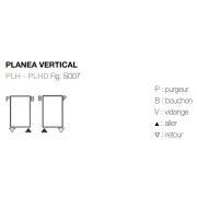 Radiateur chauffage central ACOVA - PLANEA Vertical simple 1496W PLH-200-077