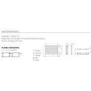 Radiateur chauffage central ACOVA - PLANEA Horizontal simple 650W PLV-063-100