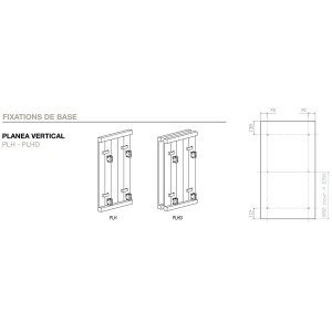 Radiateur chauffage central ACOVA - PLANEA Vertical double 1134W PLHD-180-042
