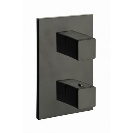 Façade thermostatique 3 sorties QUADRI LAITON NOIR - CRISTINA ONDYNA XQ85313