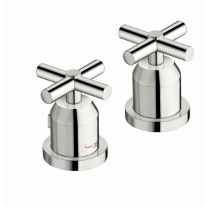 Bain/douche sur gorge thermostatique Chromé 3 sorties Executive - Cristina Ondyna XV14351