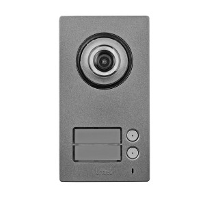 Plaque de rue vidéo 2 boutons MIKRA pour kit villa 2 familles - URMET 1723/12