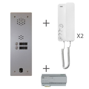 Kit audio 1r 2bp 2 voice programmé - URMET KA83/102