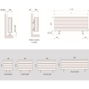 Radiateur electrique ACOVA FASSANE Plinthe 1500W - inertie fluide - TVLXD-150-150/F