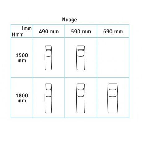 Sèche-serviette ACOVA - NUAGE électrique 750W TGN-180-050/GF