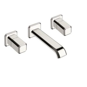 Mélangeur régular encastré pour lavabo ITALY  Chromé et poignée Calacatta brillant + Vidage - CRISTINA ONDYNA IT24251CC