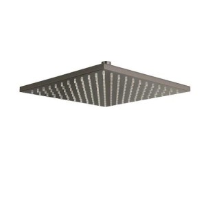 POMME DE DOUCHE CARREE 30X30 LAITON CHROME NOIR BROSSE - CRISTINA ONDYNA PD55775