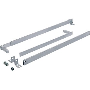 Jeu de bras télescopiques droits avec tube rectangulaire 40x10mm CAME E785A