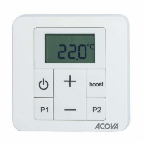 Sèche-serviette Soufflant ACOVA - REGATE + AIR électrique 2000W (1000W+1000W) TSX100-050IFS