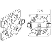 Support rapide MO5 avec cheville Q10 max. 30Nm CAME YM0114