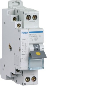 Disj fil pi 1P+N 3kA C20A 1,5M - DISJONCTEURS PH+N  HAGER MFN920