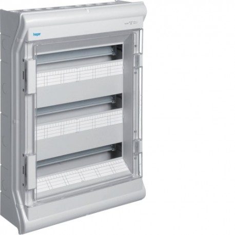 Vector IP55, 3 rangées, 54M - COFFRET DISTRIBUTION  HAGER VE318F