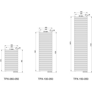 Sèche-serviette ACOVA - RÉGATE Status électrique  1000W TPX-100-050
