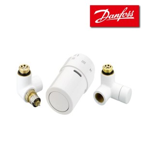 Kit X-TRA gauche pour radiateurs ou décors- BLANC - DANFOSS - 013G4008