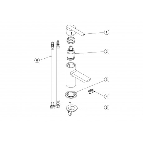 Mitigeur lavabo  - TRES 181103