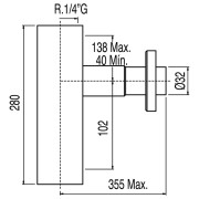 Siphon de lavabo apparent télescopique AVEC CACHE‑SIPHON  - TRES 10710342