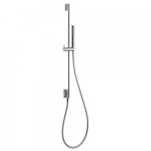 Barre coulissante avec prise d’eau au mur Ø 14 mm. Long. 760 mm. Douchette anticalcaire. (034.116.01). Flexible. - TRES 03493101