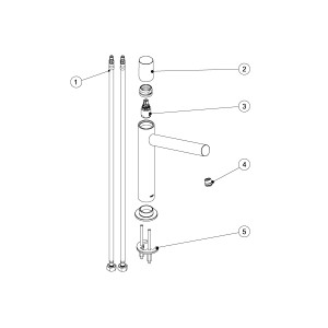 Mitigeur lavabo bec long - TRES 06120601