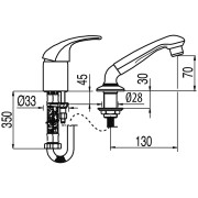 Mitigeur coiffeur  - TRES 172450