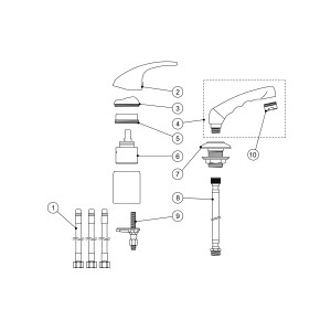 Mitigeur coiffeur  - TRES 172450