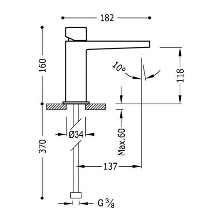 Mitigeur lavabo  - TRES 20210302